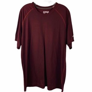 Adidas Ultimate Crew Neck Shirt Burgandy Size 2X